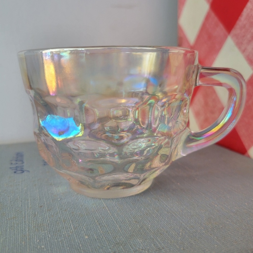 Frderal Glass Iridescent Snack Set Mug